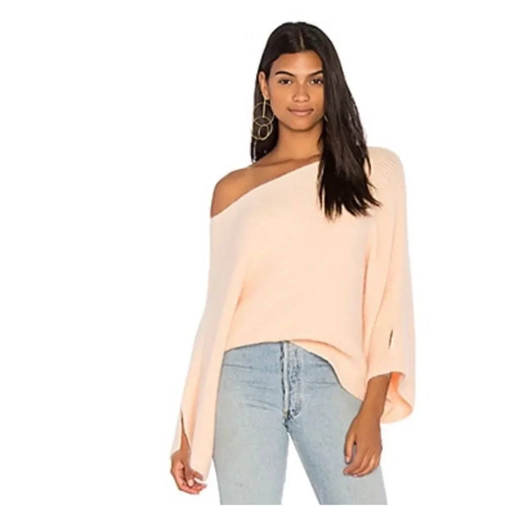 ELLIATT Rabbit Fur Blend Phoenix Sweater in Apricot
